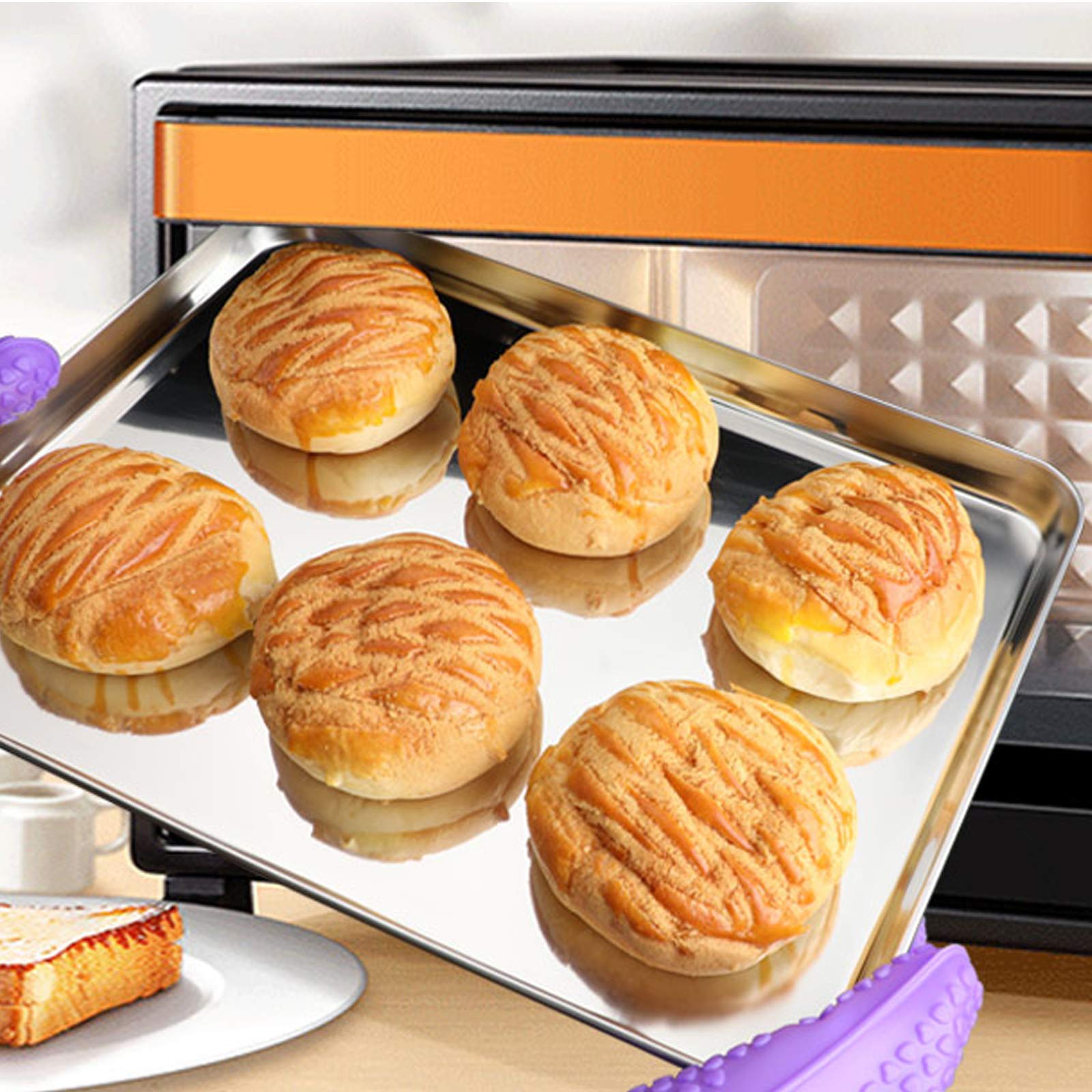 Bastwe baking sheets ideal for cookies, fruit, and snacks serving