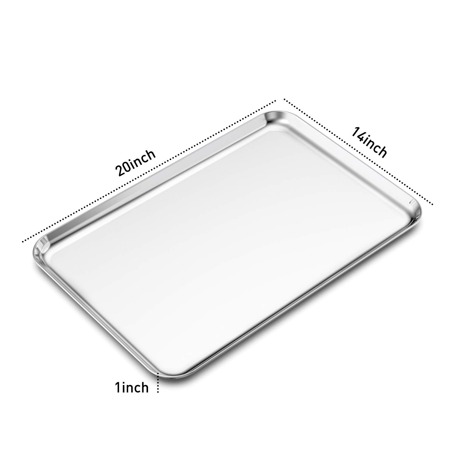 Bastwe mirror-finish bakeware with a smooth surface for minimal sticking
