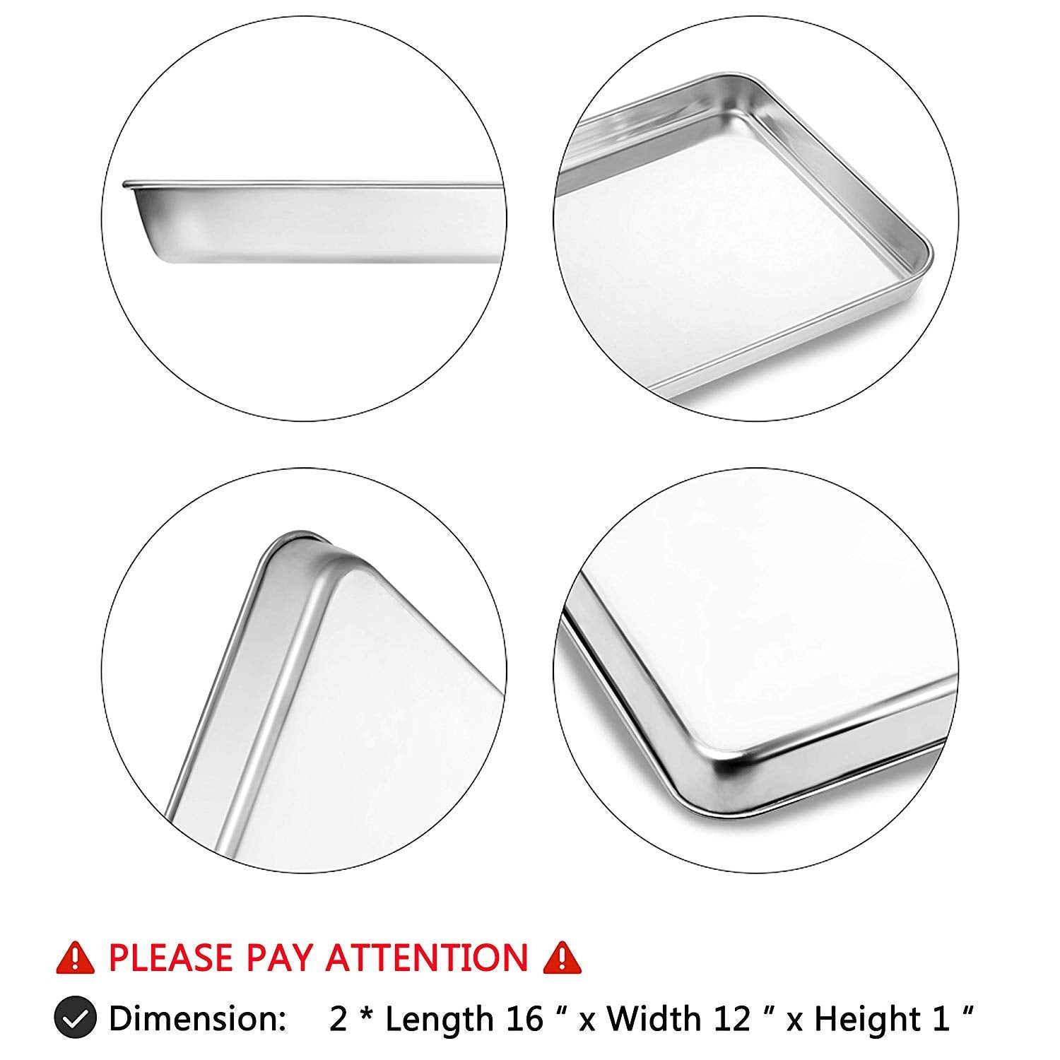 Bastwe set of 2 rectangle baking sheets ideal for batch cooking and entertaining.