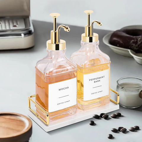 BathAce coffee bar setup highlights organized, elegant station