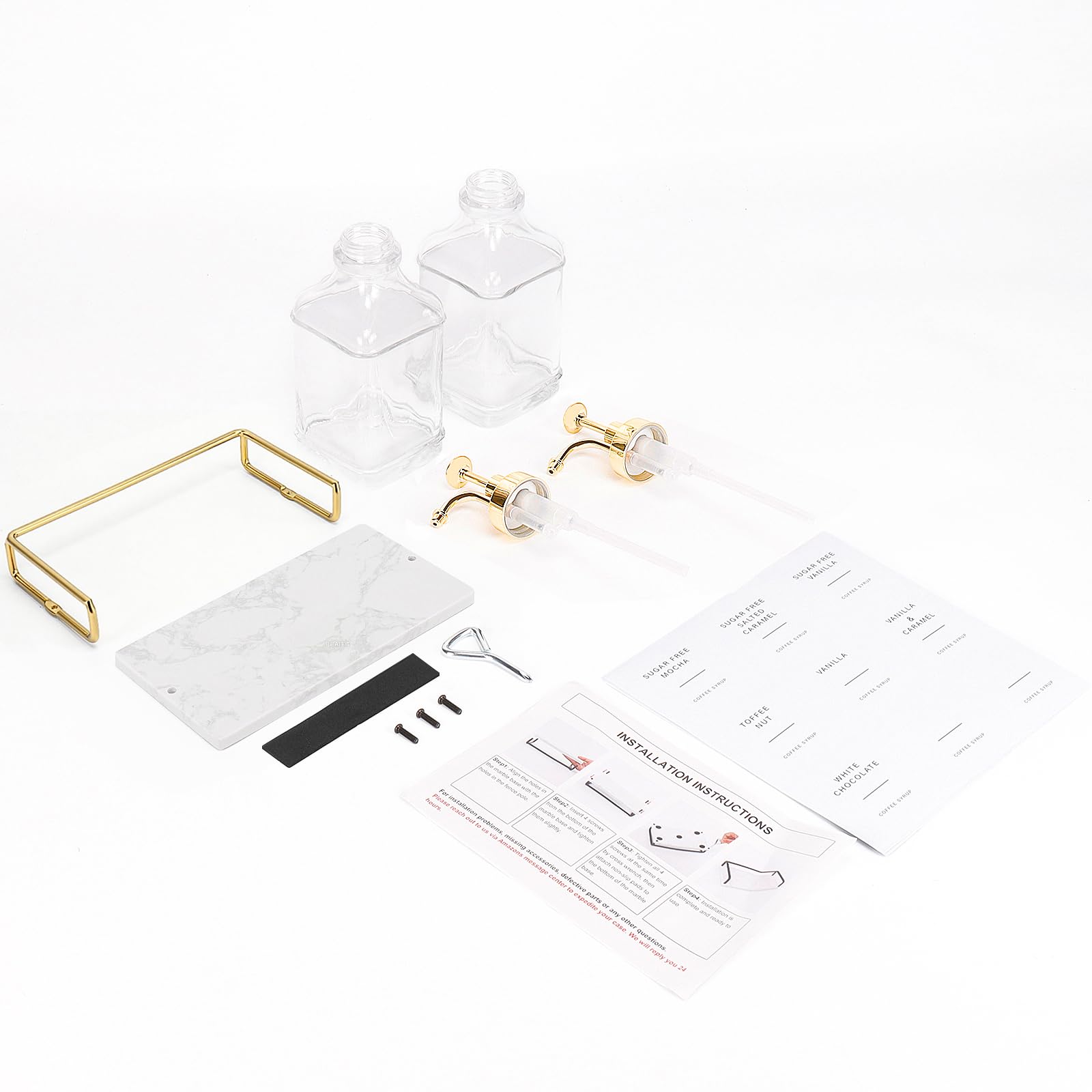 BathAce gold accents kit complements modern kitchen decoration