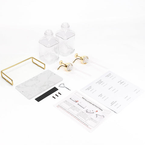 BathAce gold accents kit complements modern kitchen decoration