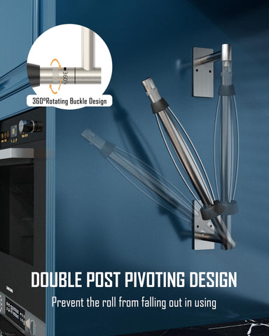 BATHDANCE rotating buckle keeps towels in place during tearing