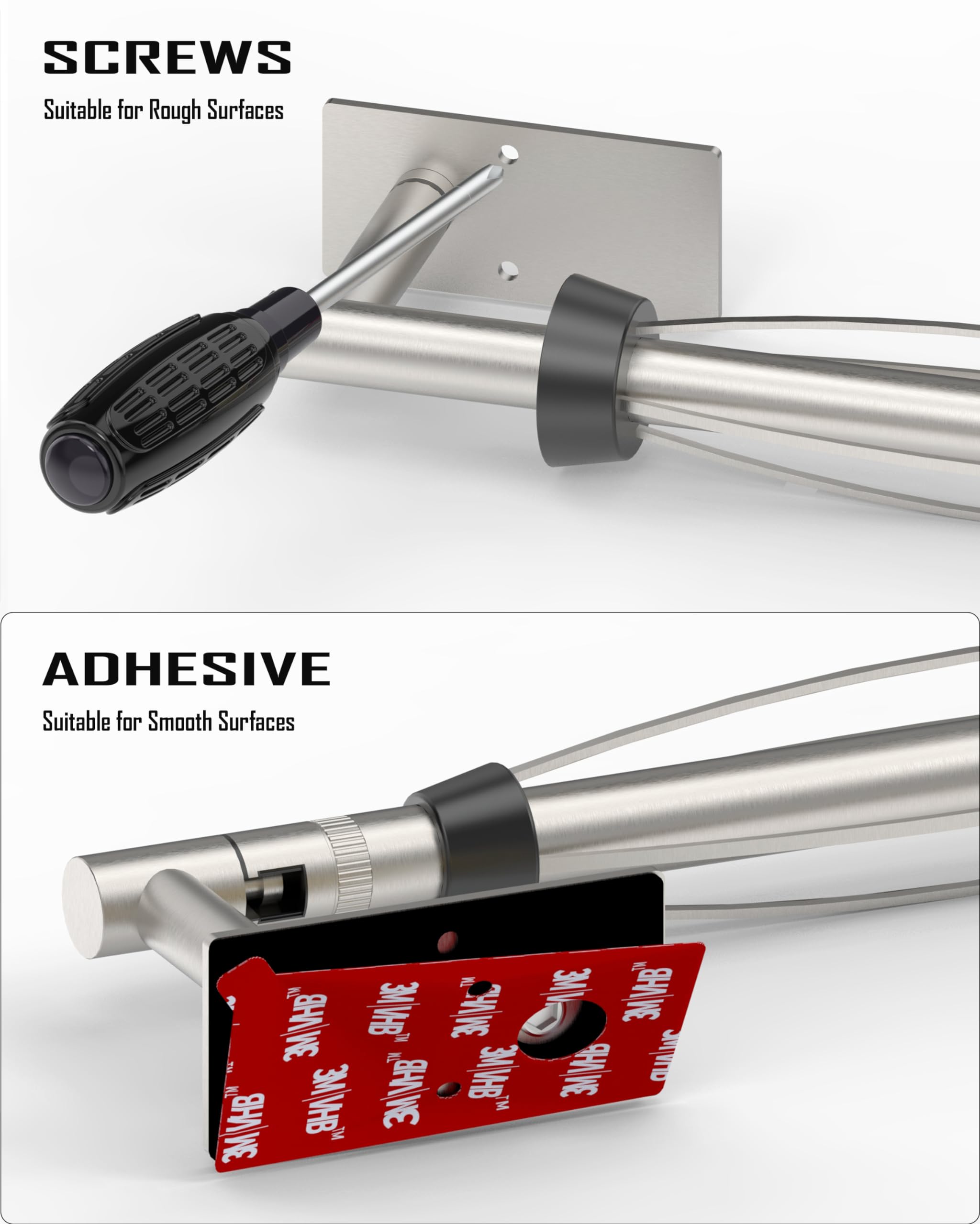 BATHDANCE stainless steel finish offers durable, moisture-resistant quality