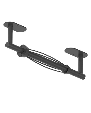 BathDANCE under-cabinet paper towel holder enables one-handed tearing with steady rolls.