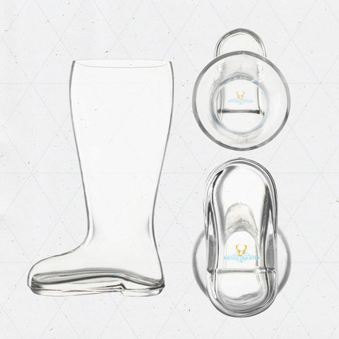 BAVARIA TRACHTEN Das Boot 1L glass shines crystal-clear for premium beer service.