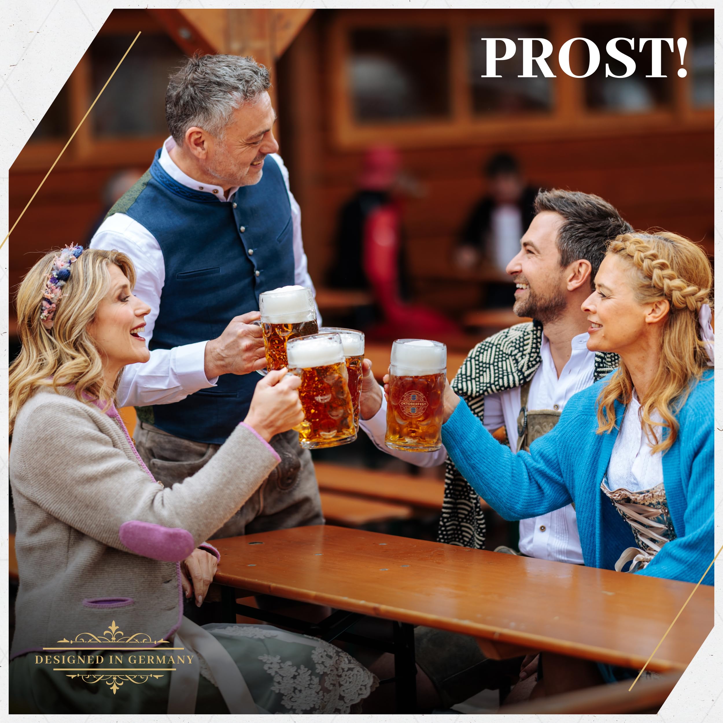 Bavaria Trachten Franziskaner mug Weissbier ideal for home celebrations