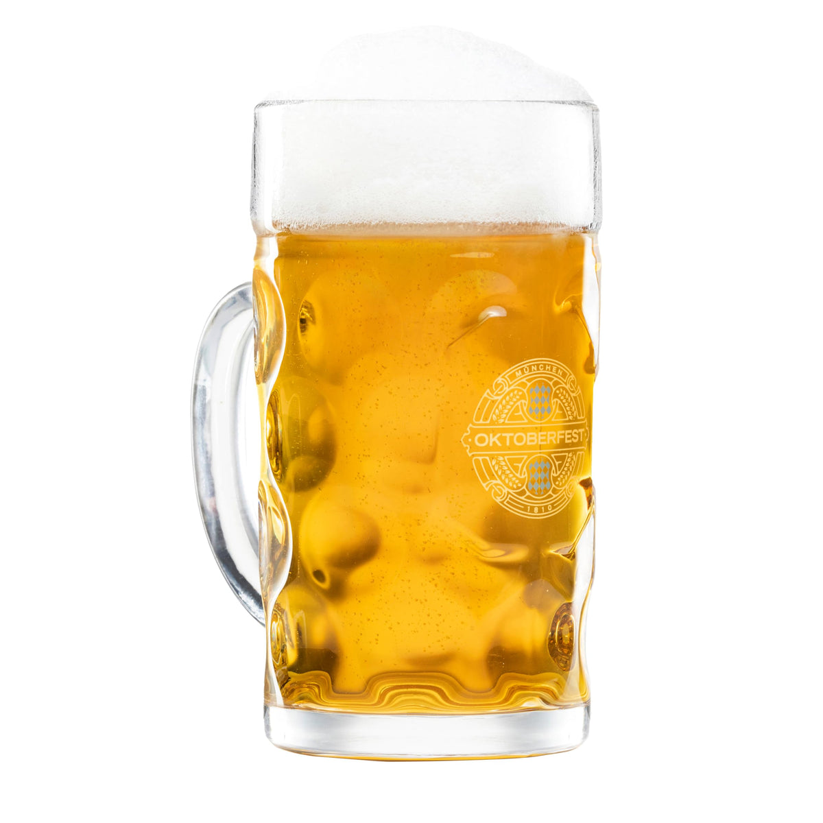 Bavaria Trachten Oktoberfest glass beer mug one liter for authentic home beer experiences