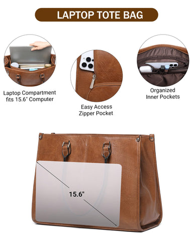 BAVERGE laptop tote insulated lunch section keeps meals fresh during work