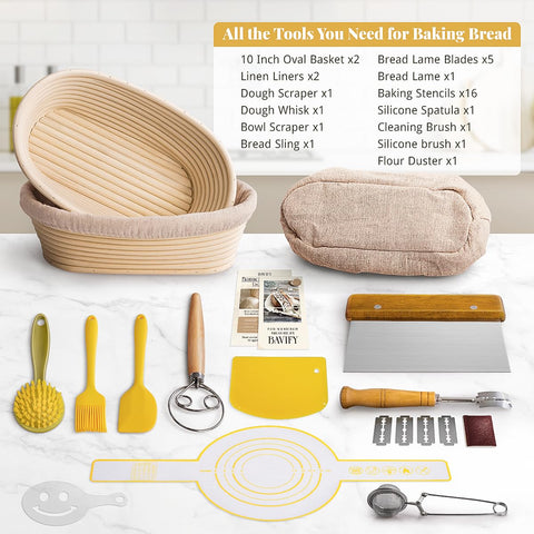BAVIFY baking stencils kit for creative loaf designs