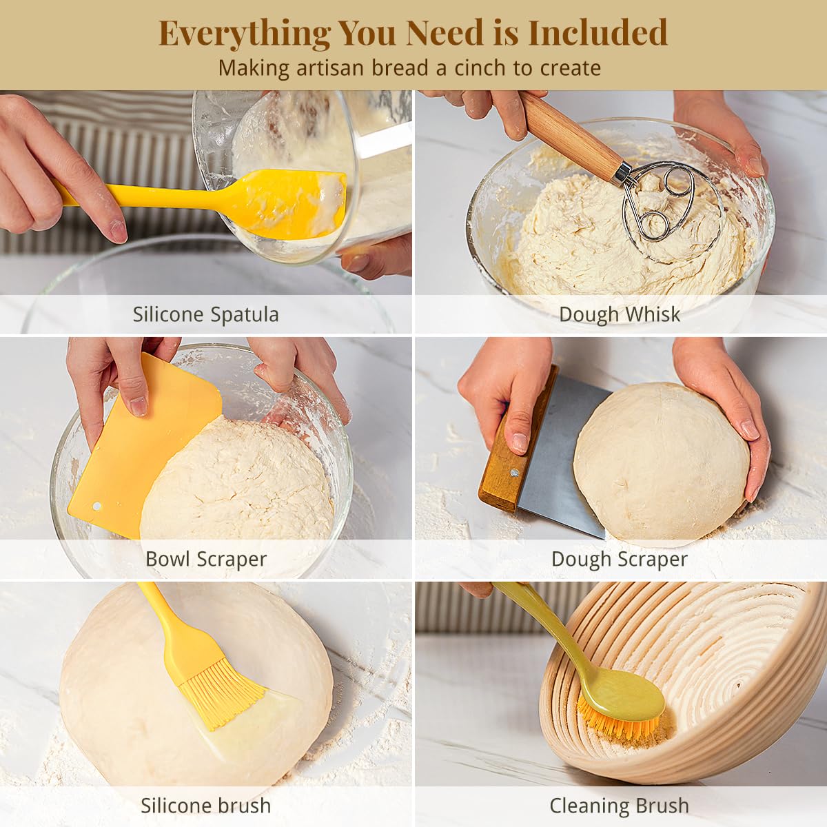 BAVIFY bread scoring tool with blades for precise cuts