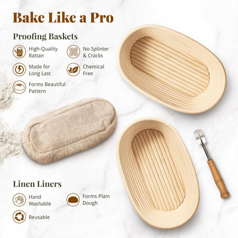 BAVIFY dough scraper included for clean, precise dough handling