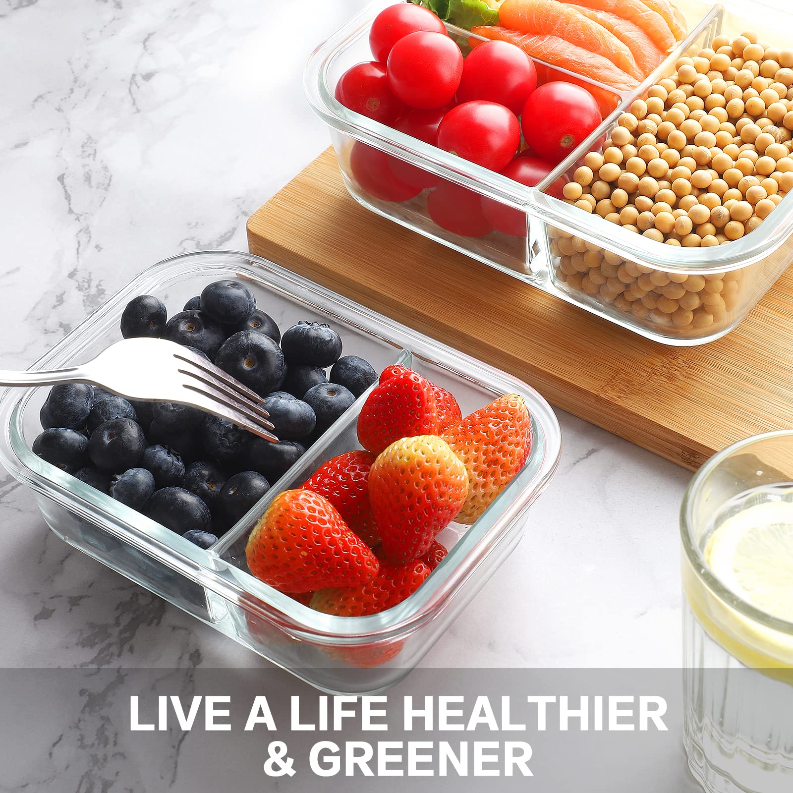 Bayco BPA-free design supports reusable storage for meals and snacks.