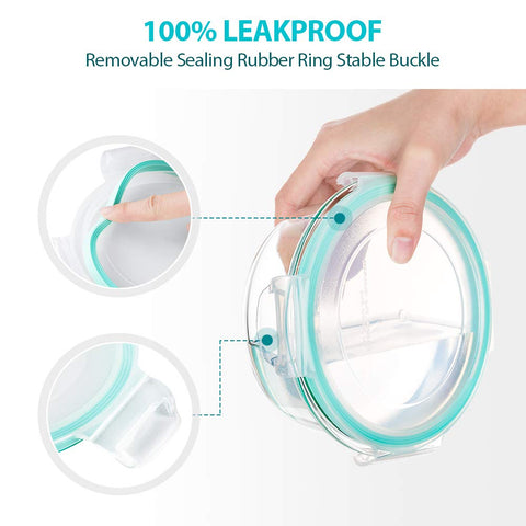 Bayco glass square 310ml container perfect for snacks and portable meals.