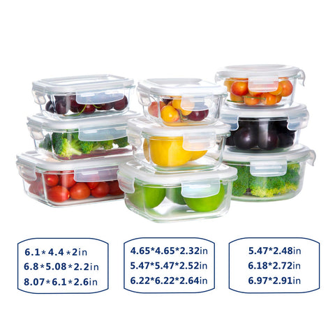 Bayco glass square 330ml compact for on-the-go lunches