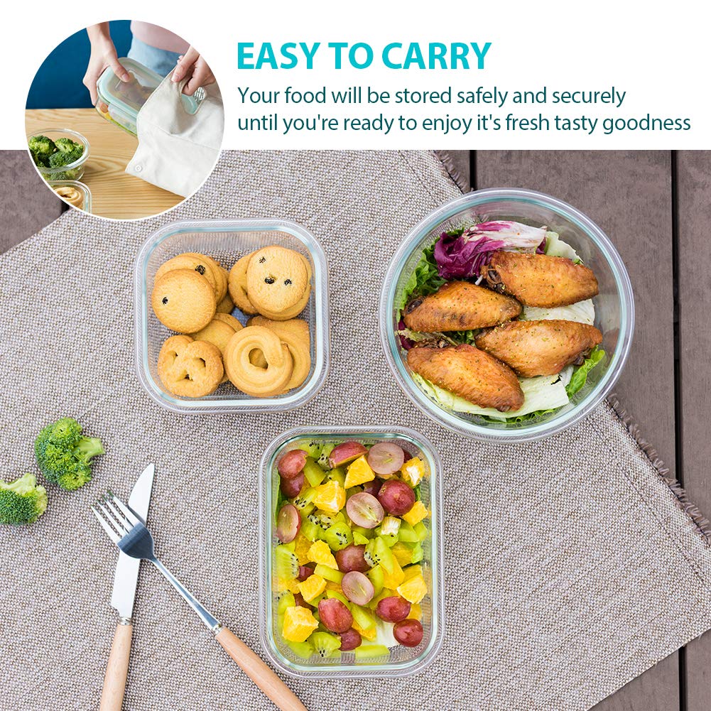 Bayco glass square 530ml container ideal for salads and sides.