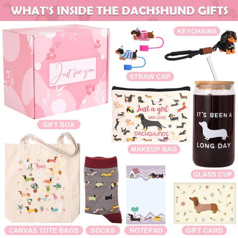 Bayelove dachshund canvas tote bag, roomy and perfect for errands and dog park days