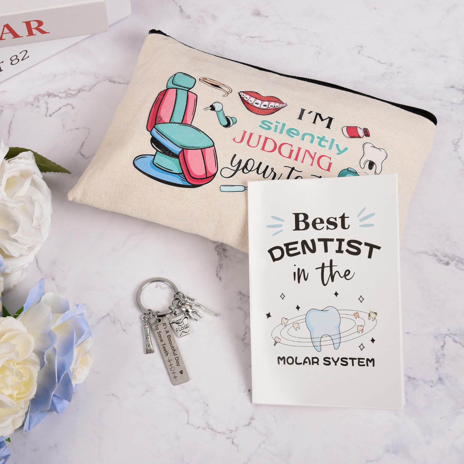 Bayelove makeup bag stores cosmetics and small items neatly