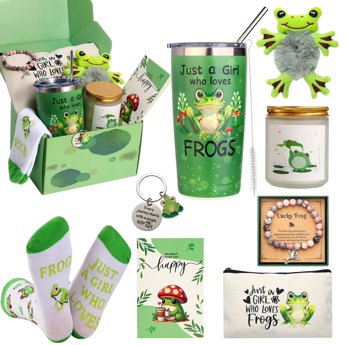 Bayelove frog gift set tumbler mug for everyday use and hydration