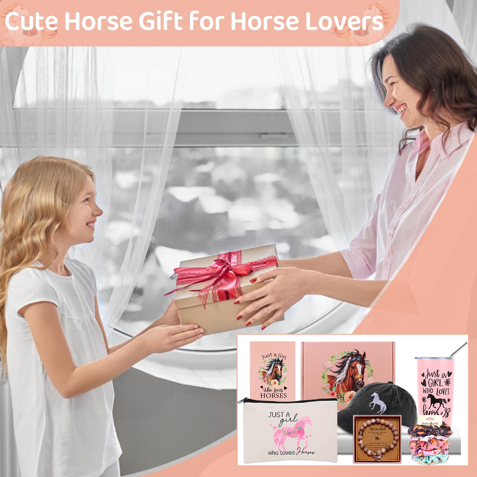 Bayelove gift card with horse-themed gift box presentation.