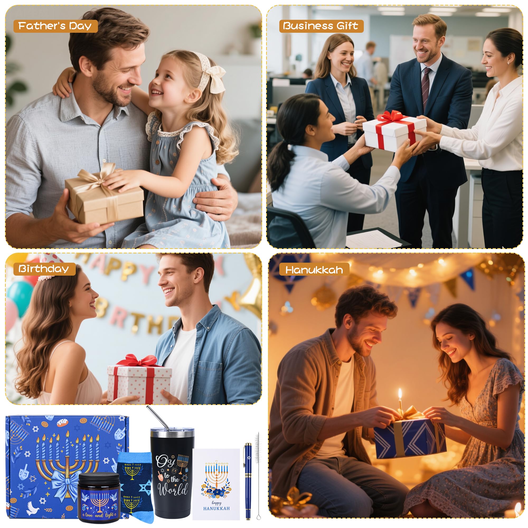 Bayelove Hanukkah gift set gift box—ready-to-gift packaging.