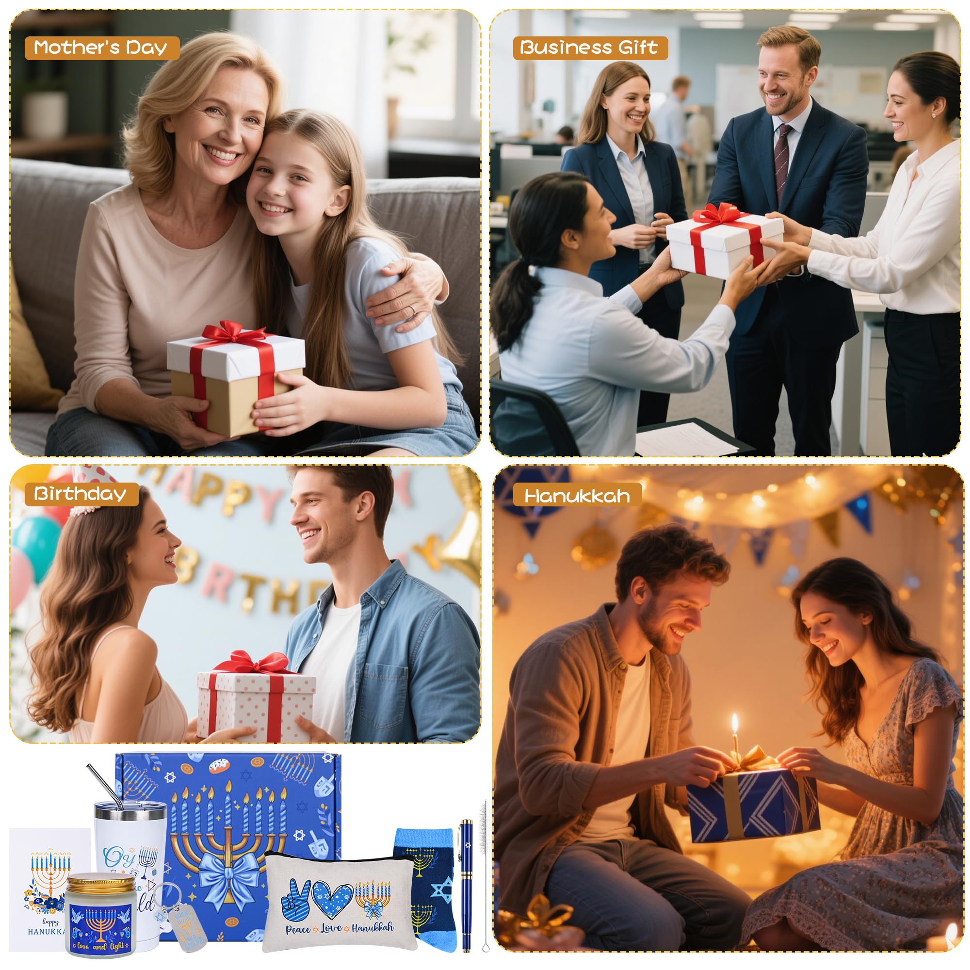 Bayelove Hanukkah gift box presents a ready-to-gift set
