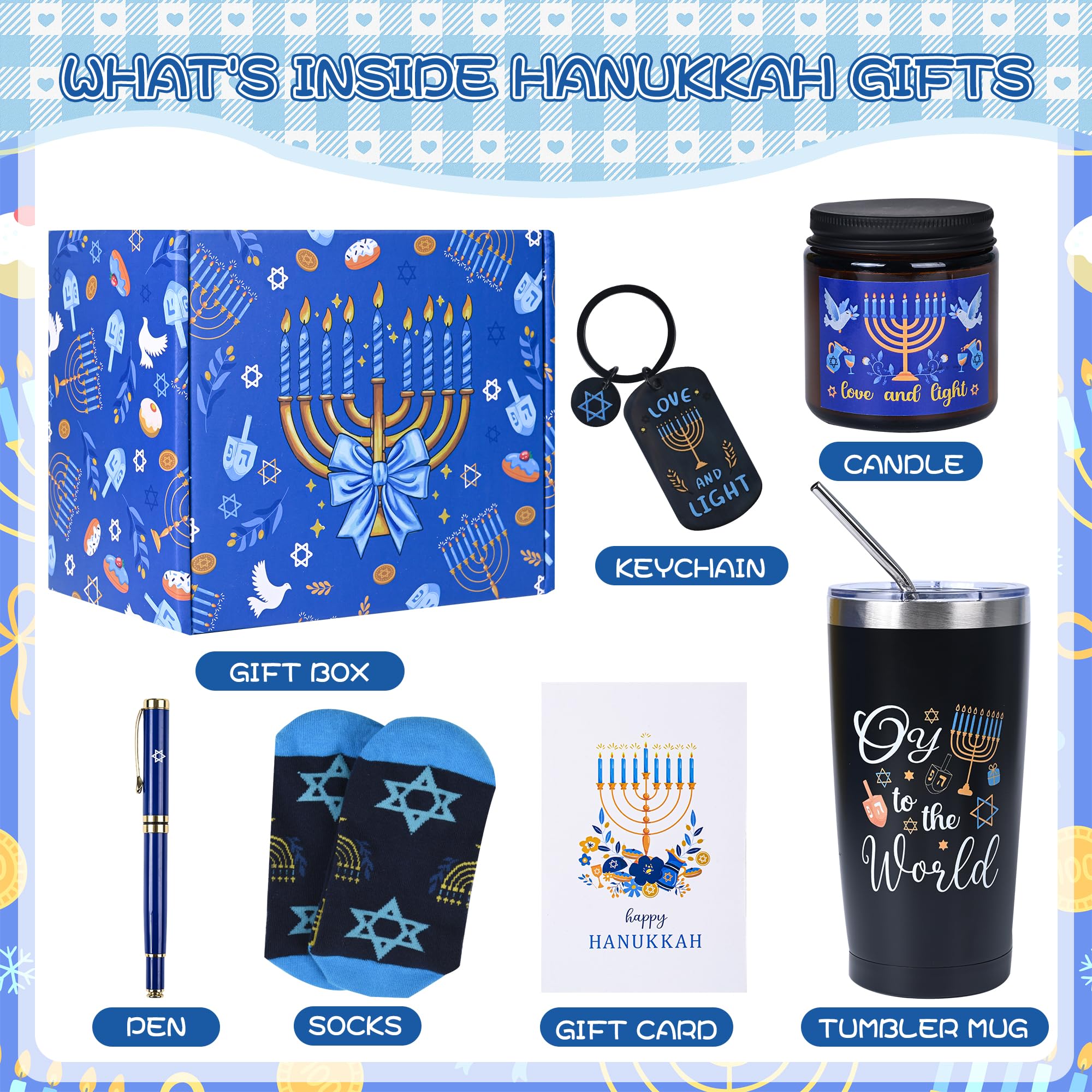 Bayelove Hanukkah gift set socks—soft warmth for festive evenings.