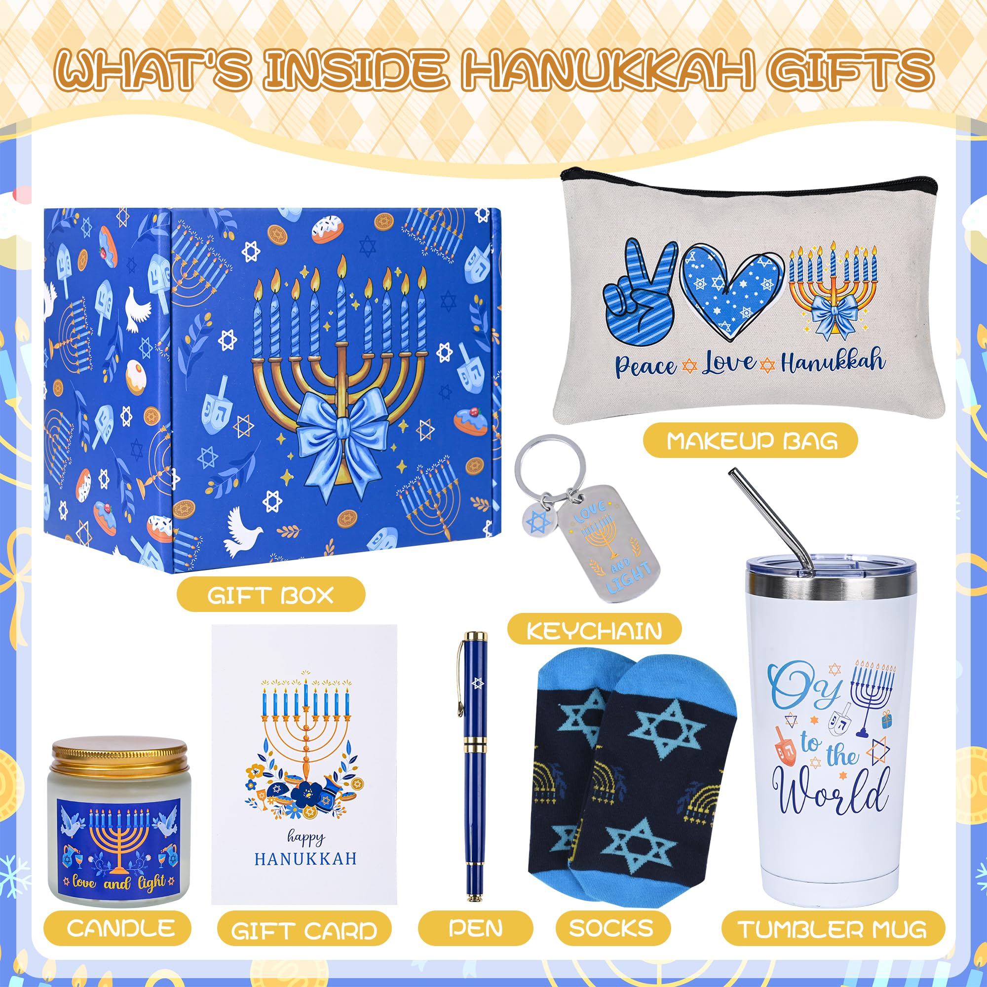 Bayelove Hanukkah socks keep feet warm with festive style