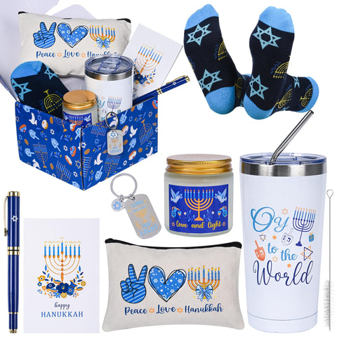 Bayelove Hanukkah gift set tumbler mug keeps drinks warm during busy days