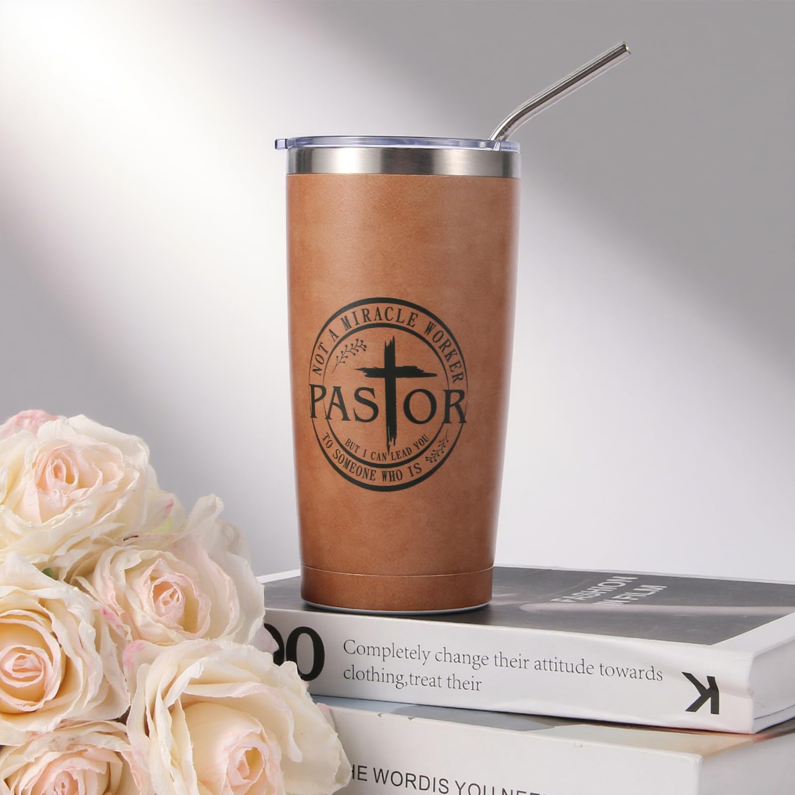 Bayelove pastor tumbler stainless steel, durable beverage companion on busy days.