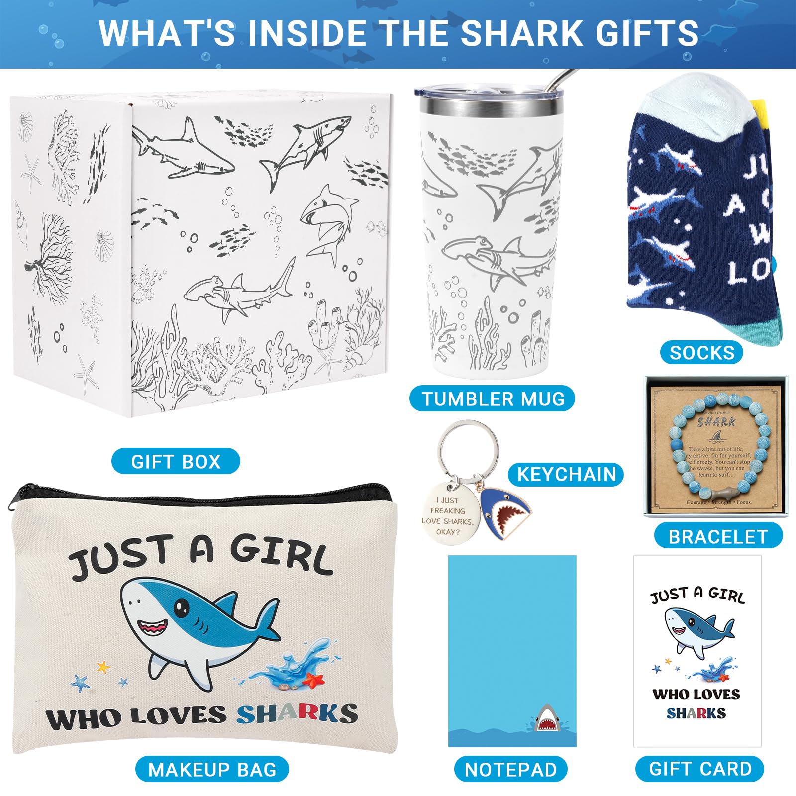 Bayelove shark gift keychain adds practical charm to keys and bags