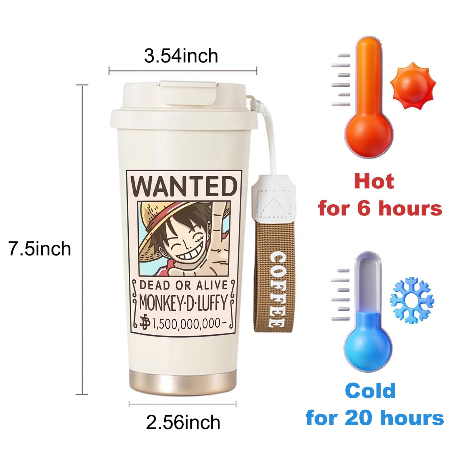 BayJew dual-lid travel mug offering straw and flip lid versatility
