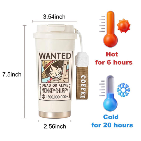 BayJew dual-lid travel mug offering straw and flip lid versatility