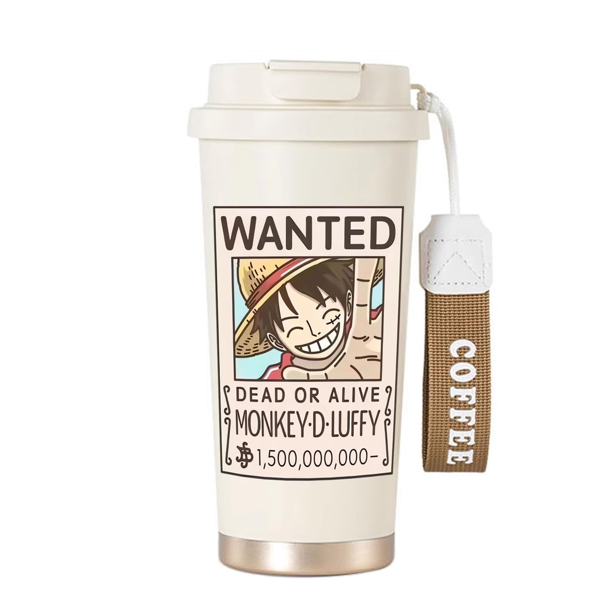 BayJew One Piece Wanted Poster tumbler with bold design for fans on the go
