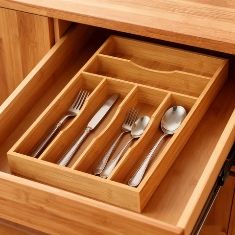 Drawer inside view shows compact, organized storage.