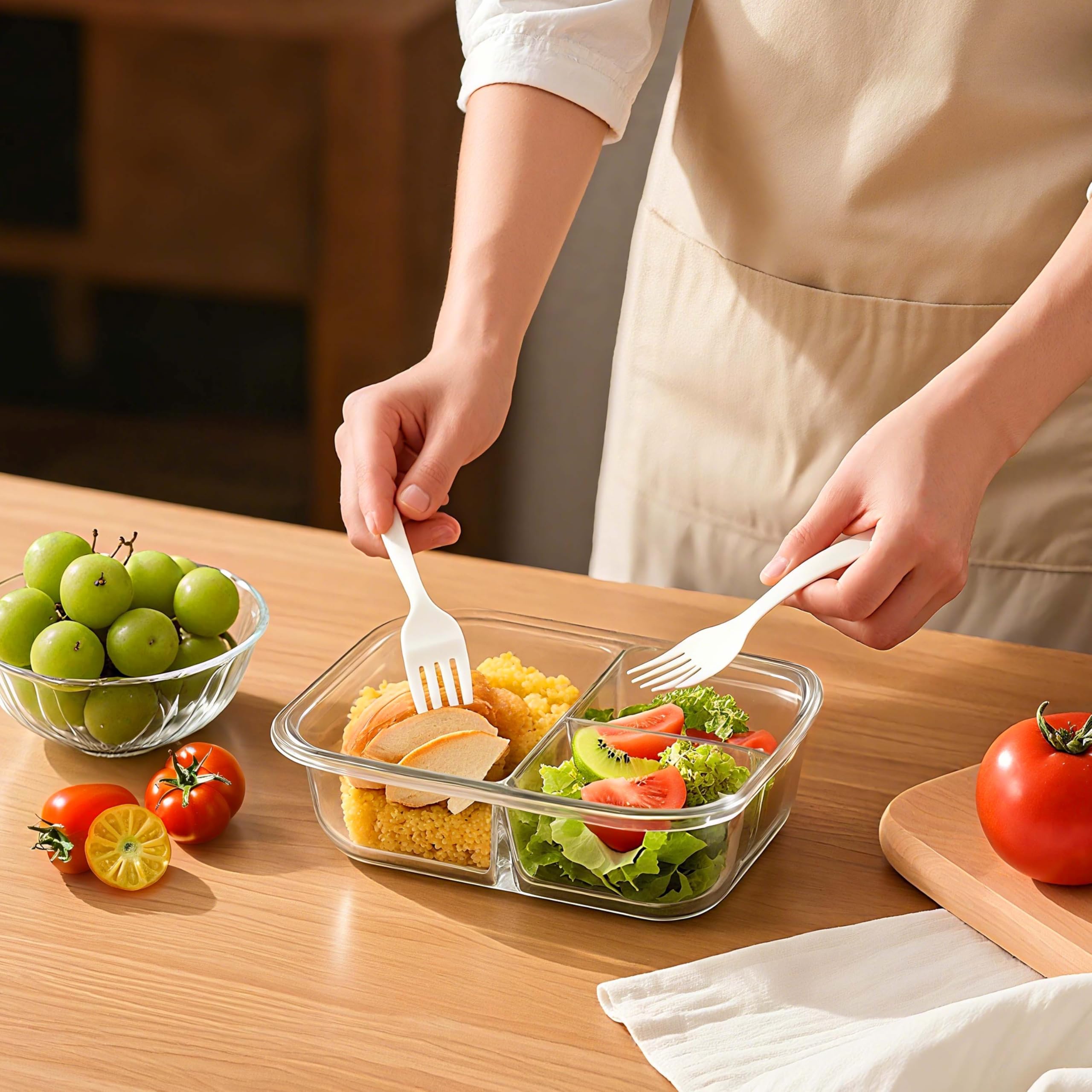 Bayzz easy-clean glass resists stains and odors for daily kitchen use.