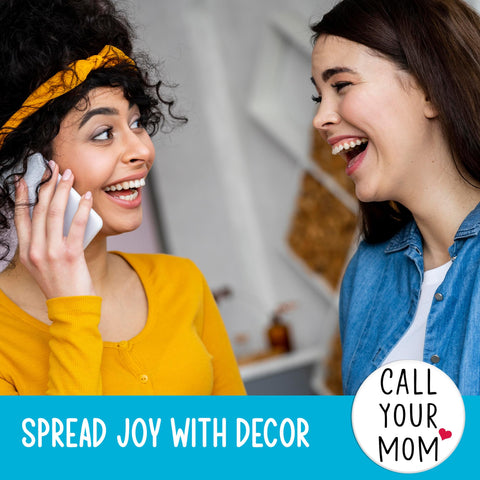 Bazaar Encounters Call Your Mom fridge magnet for pantry helps notes stand out at a glance.