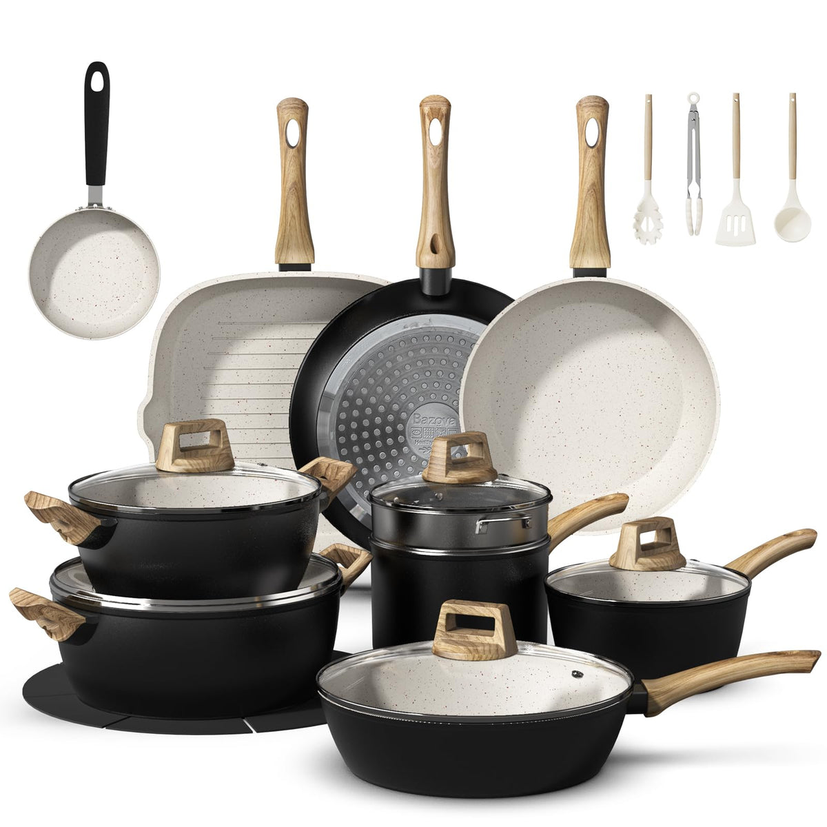 Bazova 25pc set full collection for versatile family cooking.