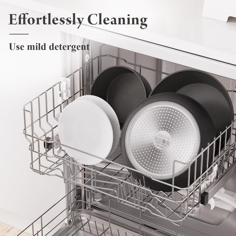 Bazova black ceramic coating and toxin-free metal for safe family meals.