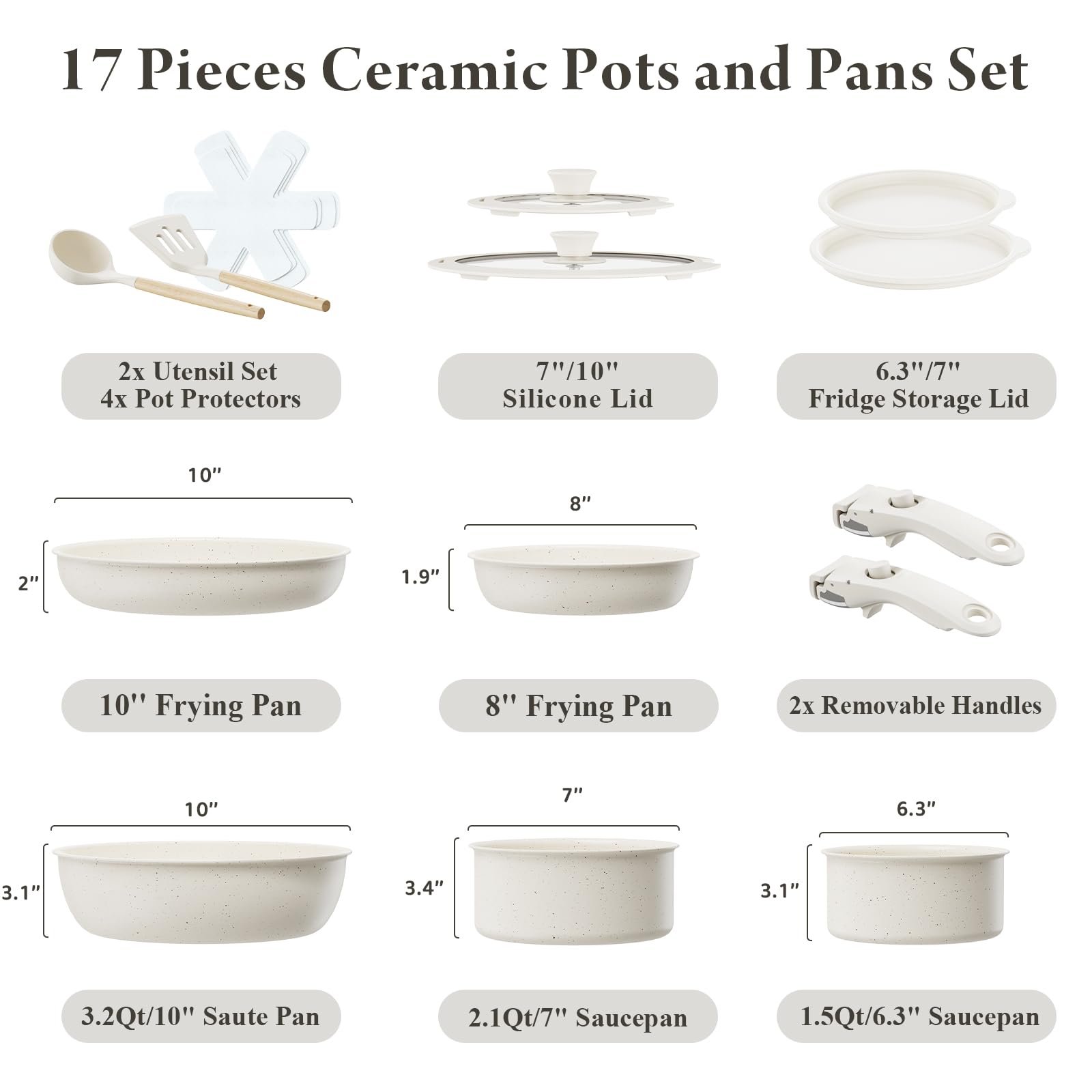 Bazova removable-handles cookware set shows compact RV storage and quick reconfiguration