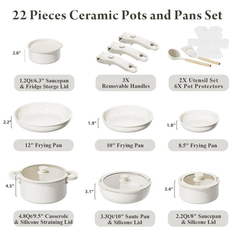 Bazova detachable handles in action for easy conversion to serving dishes