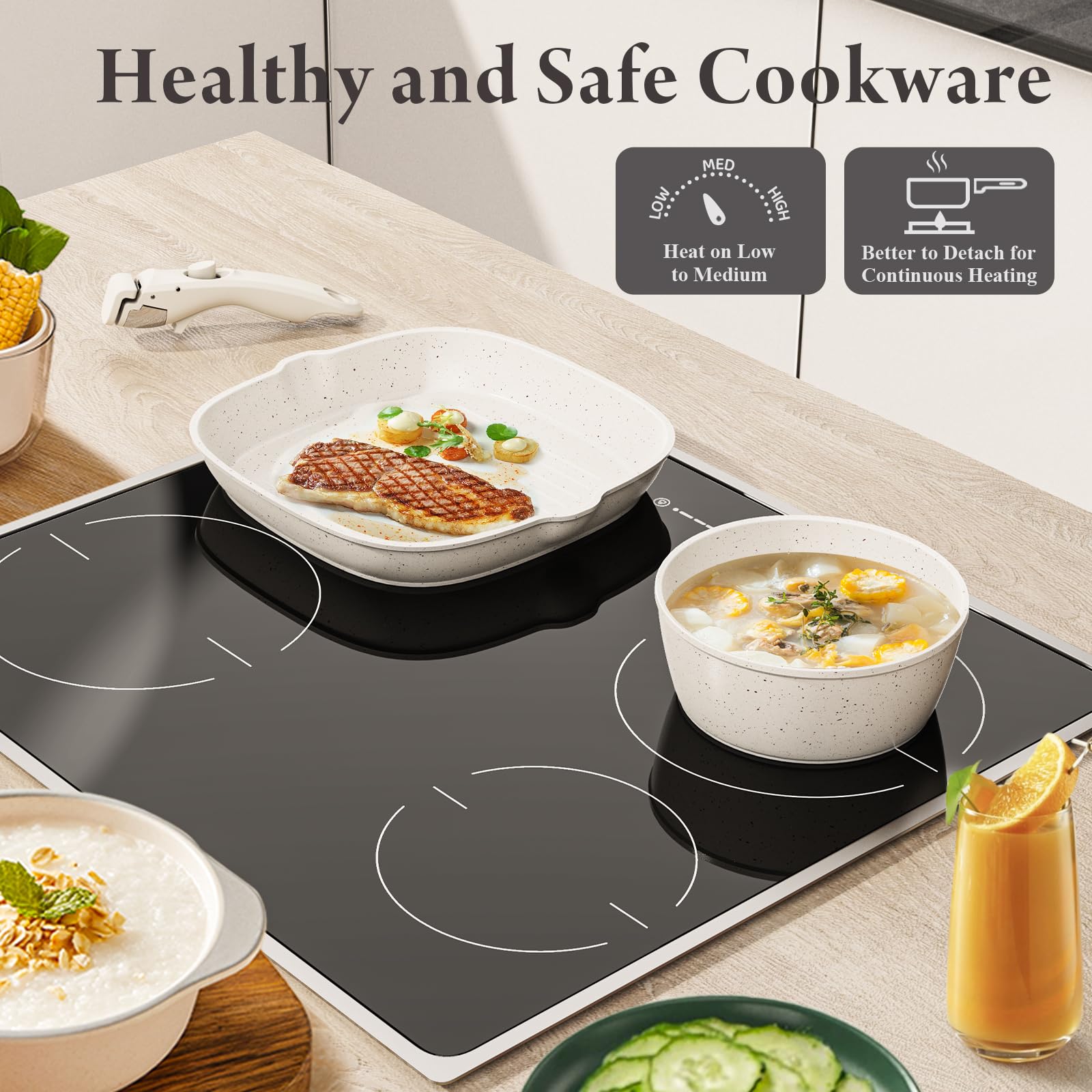 Bazova dishwasher-safe cookware simplifies post-meal cleaning.