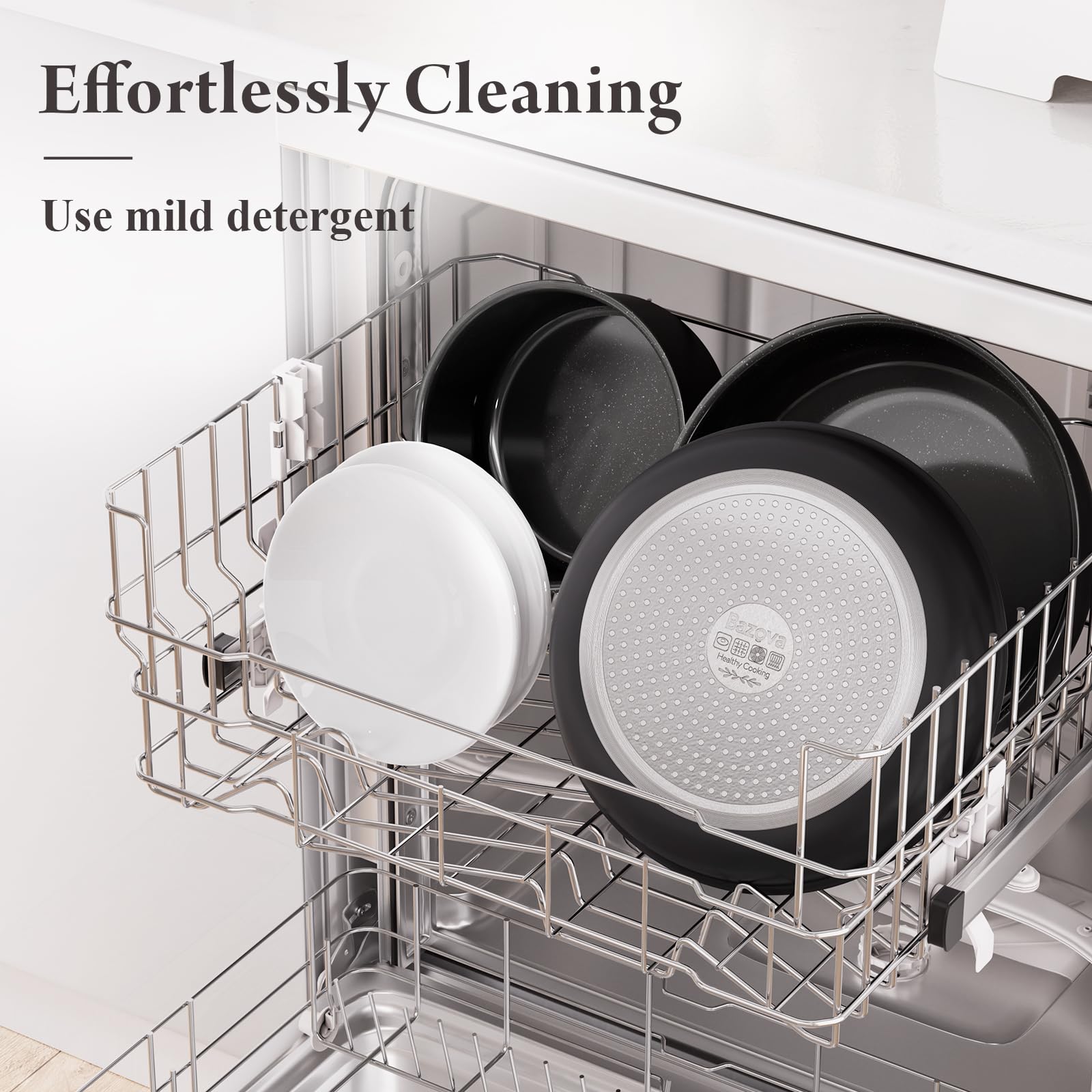 Bazova easy-clean ceramic surface resists stains and maintains pristine look