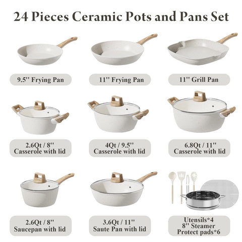 Bazova nonstick fry pans in action showing smooth food release.