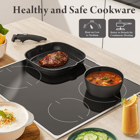 Bazova ultra non-stick surface proving effortless food release with minimal oil.