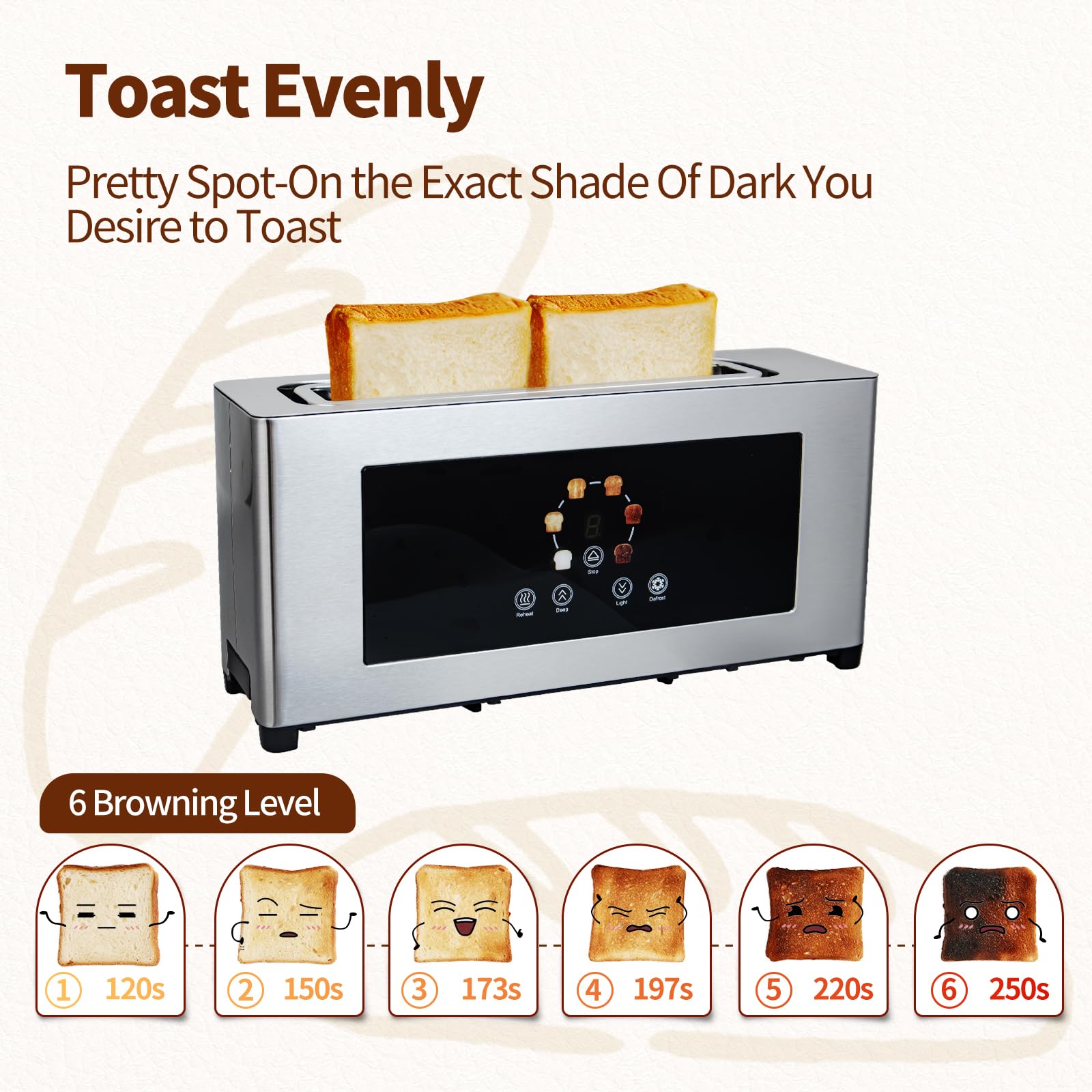 BBday slim brushed stainless steel design adds modern elegance.