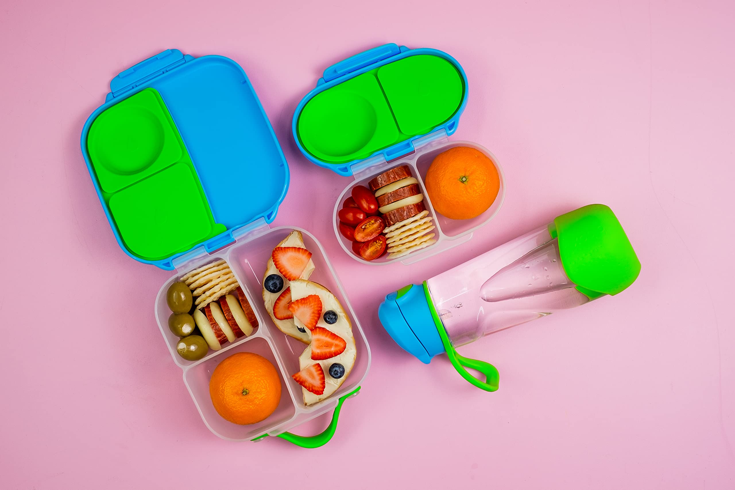 b.box Snack Box Ocean Breeze removable seal for thorough cleaning.