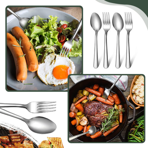 BBTO 6.7-inch silverware delivers comfortable grip for meals.