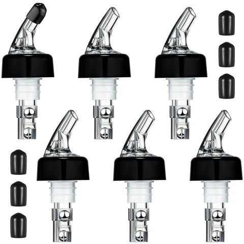 BBTO automatic pourer with 1 oz measure, clear finish, for precise pours.