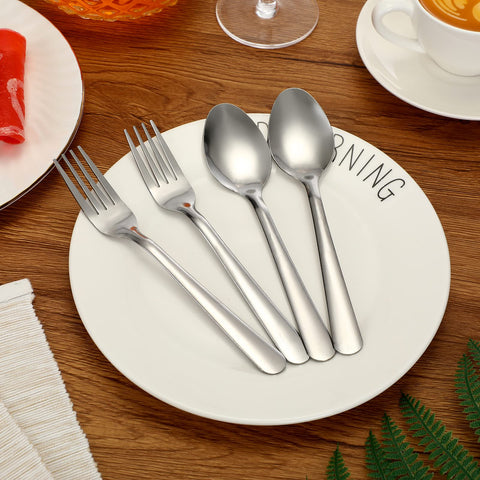 BBTO bulk silverware set for parties, buffets, and gatherings.